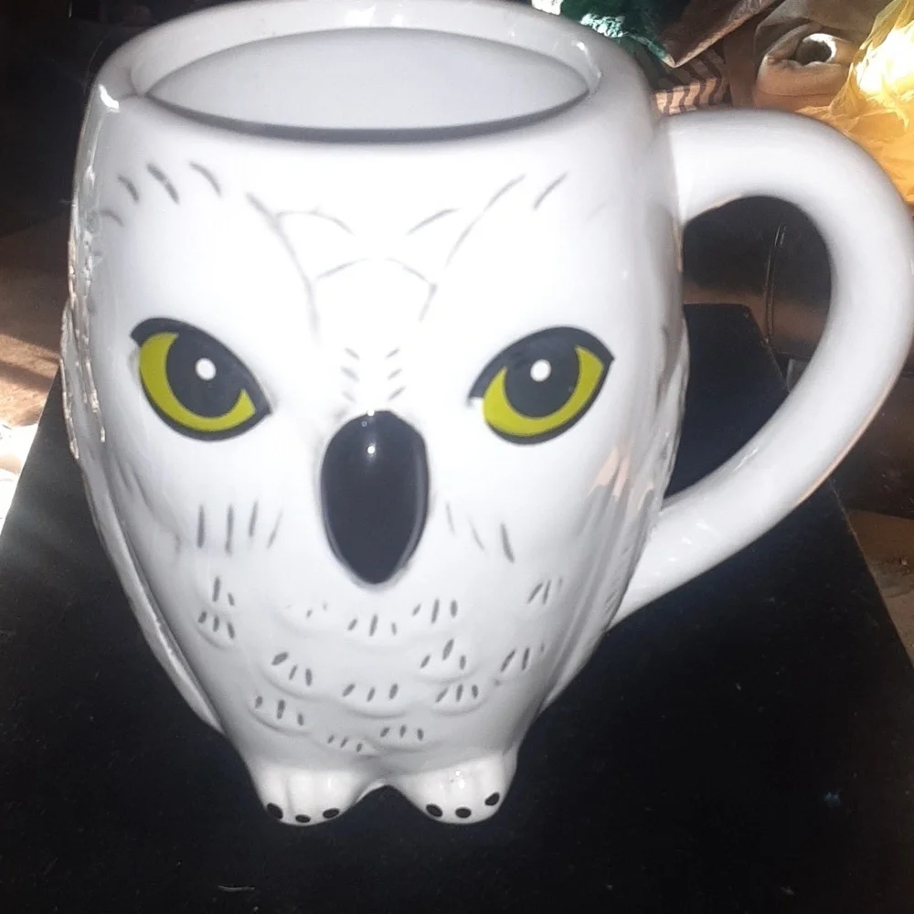 White Owl Ceramic Mug
